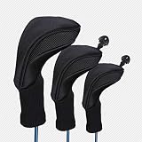Golf Iron Head Cover Protector Cubierta del Club de Golf Cubierta de protección de la Cabeza de la Tela de Punto de la Tela de Tres Piezas del Golf se...