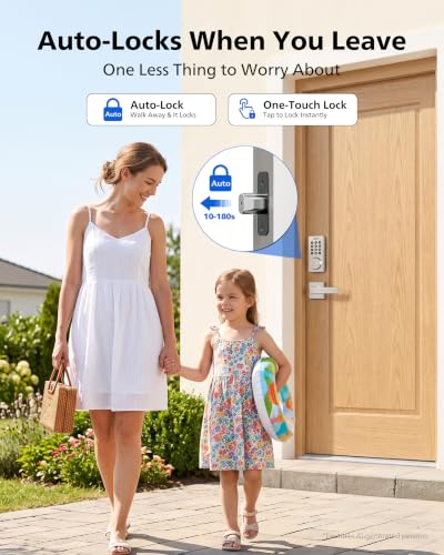 Philips WiFi Keypad Door Lock with Handle, App Control Smart Deadbolt Lock - image 7