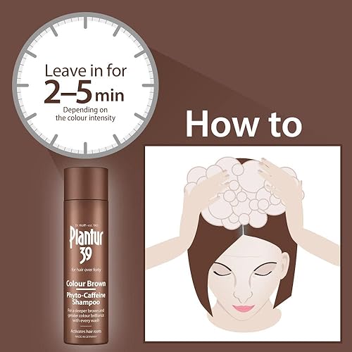 Miniatura 5 de Plantur 39 Champú de fito-cafeína color marrón, 8.45 onzas líquidas