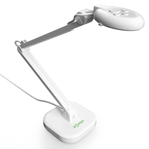 INSWAN INS‑2 4K USB Document Camera – 13MP, Dual Auto‑Focus, LED Light and Microphone, Plug & Play, Mac, Windows, iPad, Chromebook, A3 Capture – Ideal for Teachers and Classrooms - INS-2