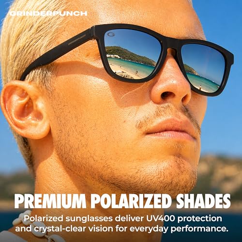 Image of grinderPUNCH Womens Polarized Sunglasses UV400 Protection Classic Retro Driving Sun Glasses Trendy Fashion Shades