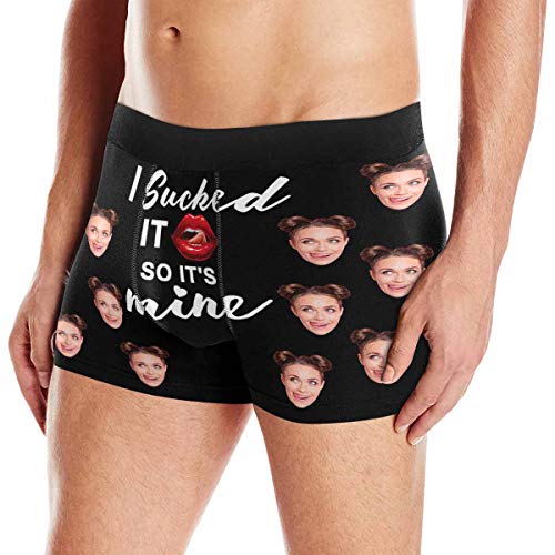 Customized Personality Yellow This Belongs to Me Photo Face Full Print Men Brief XS-5XL3