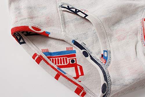 image for Boboking Little Boys Briefs Dinosaur Truck Toddler Kids Underwear (Pac
