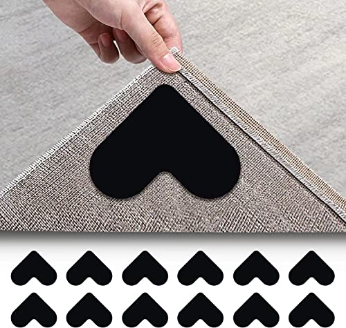 Lot de 20 tapis antidérapants en forme de cœur pour tapis, lavable, réutilisable, antidérapant, lavable, antidérapant, antidérapant, antidérapant, pour tapis, tapis antidérapant, tapis antidérapant Cover