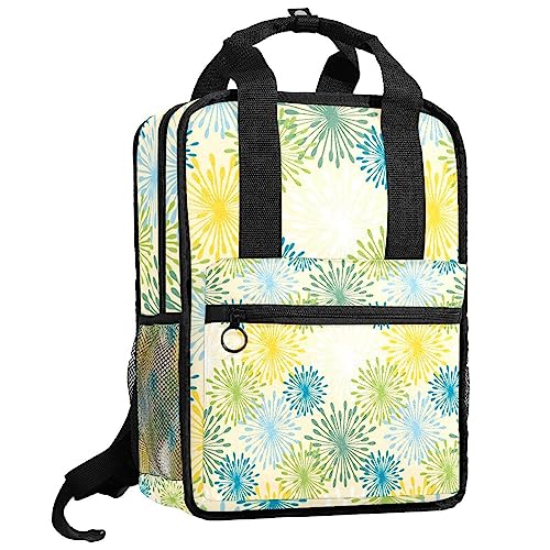 Sac à dos pour garçons réglable pour soulager le dos avec motif pissenlits colorés