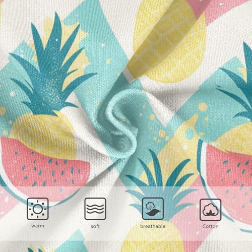 Wusikd Pineapples Watermelons Girls' Underwear Cotton Chevron Girls Briefs Soft Toddler Underwear 2T3