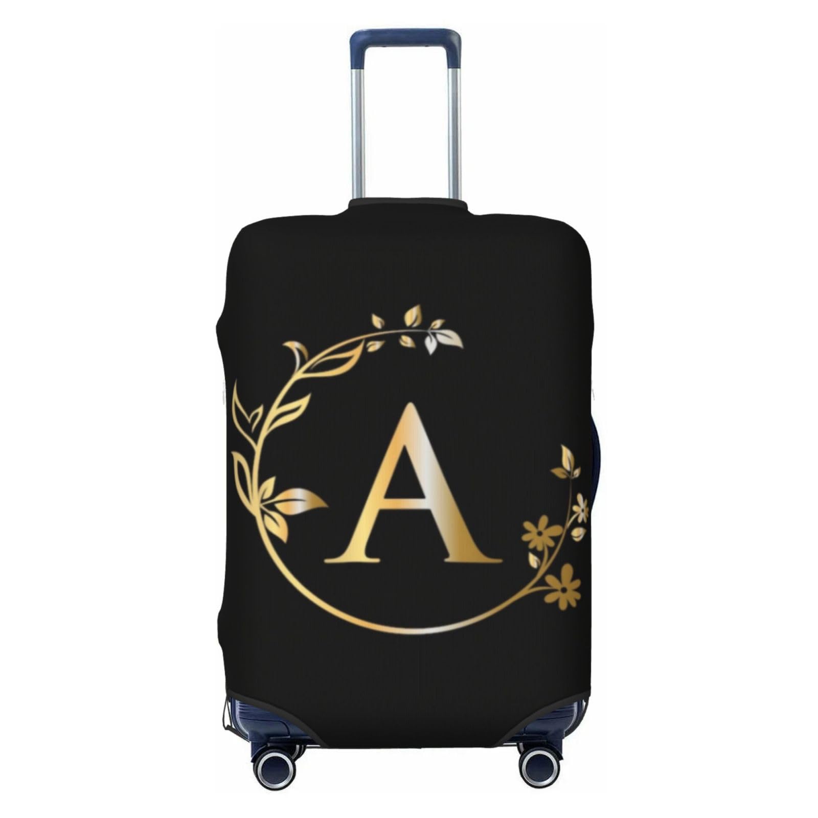 Generic Letter A Luggage Cover Fits 18-32 Inch Suitcase, Washable Elastic Suitcase Cover Protector with Concealed Zipper for Wheeled Suitcase Travel