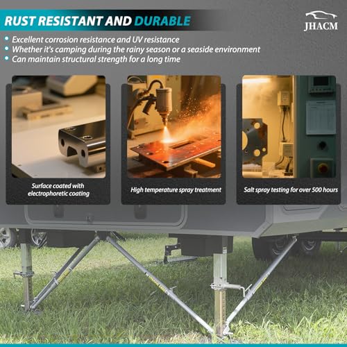Image of JT's Strong Arm 5th Wheel Stabilizer Kit - Easy Bolt-on Install, Fits All Models, Telescoping Design, Stops Shaking, Compatible with Fifth Wheel RV and Travel Trailer