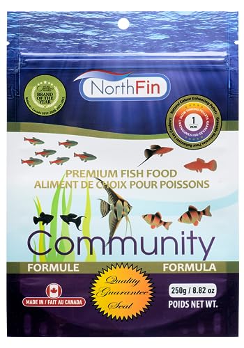 Northfin Fish Food Community Formula Slow Sinking Pellets (1mm 250g)