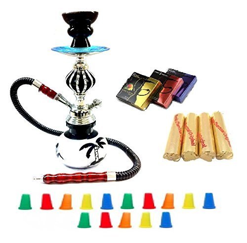 Zebra Smoke Starter Series: 11" 1 Hose Taj Mahal Pumpkin Hookah Combo Kit