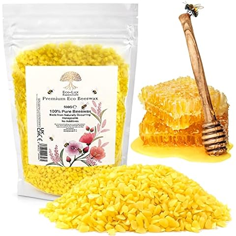 Beeswax Pellets 1.1LB 100% Pure and Natural Triple Filtered for Skin, Face, Body and Hair Care DIY Creams, Lotions, Lip Balm and Soap Making Candles (Yellow) Cover