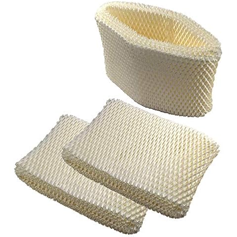 HQRP 3-pack Filter compatible with Walgreens 890-WGN 890WGN LEV320 HF212-UL Cool Mist Humidifiers, W889-WGN Replacement Cover