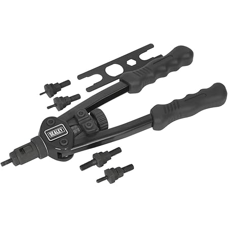 Sealey AK3984 Short-Arm Threaded Nut Riveter, 128mm x 313mm x 285mm