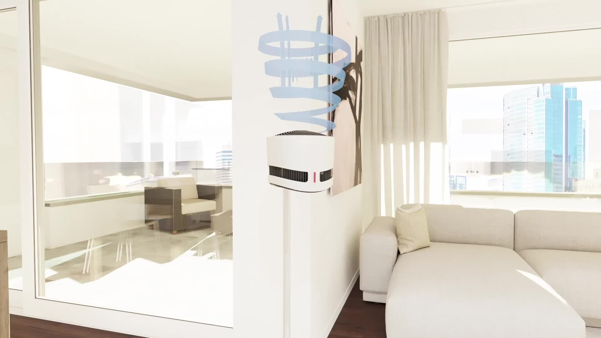 F120 Air Shower staande ventilator van Boneco