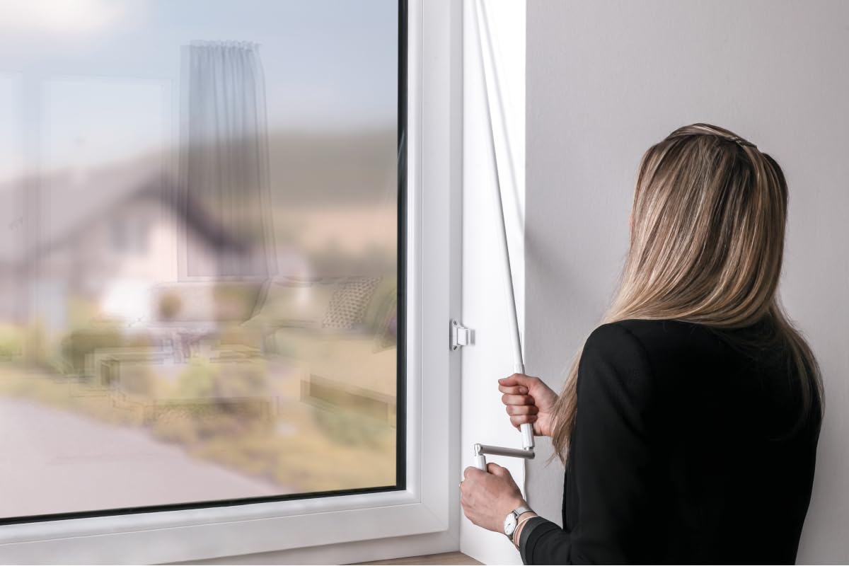 Schellenberg 11114 Biela con clip de seguridad DE, 140 cm, premontada, blanca