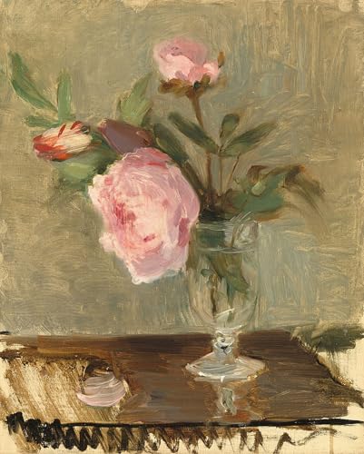 Toile Pivoines de Berthe Morisot 60x90cm pour décoration de bureau