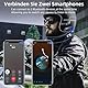 WAYXIN T2 Motorrad Headset mit Gegensprechanlage,Helm Kommunikationssystem für 2 Personen in Reichweite von 300m, mit Sprachassistent, Wasserdicht Freisprecheinrichtung,Musikanrufsteuerung(1pc)