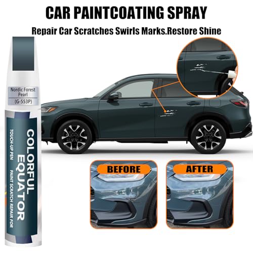 Image of Car Touch Up Paint(G-553P Nordic Forest Pearl) for Honda OEM Color Match