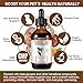 Immune Mushroom Drops for Dogs, Natural Dog Mushroom Liquid Drop with Turkey Tail Mushroom Extract Support Immune Booster, Digestive & Joint Mobility, Liquid Mushroom Supplement - 2 fl oz / 60ml