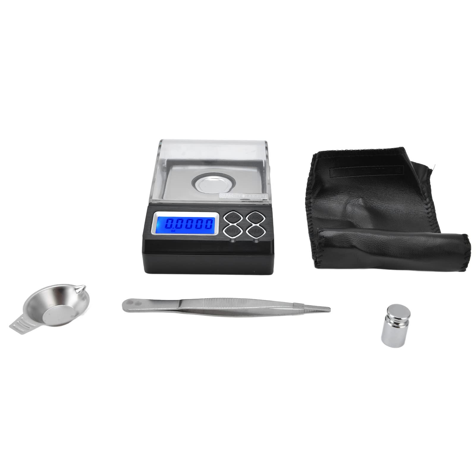 Bilancia digitale per carati Bilancia portatile ad alta precisione per milligrammi Mini scala per grammi 0,001 g Bilancia per gioielli per oro Diamanti Pietre preziose Metal (30 g/0,001)