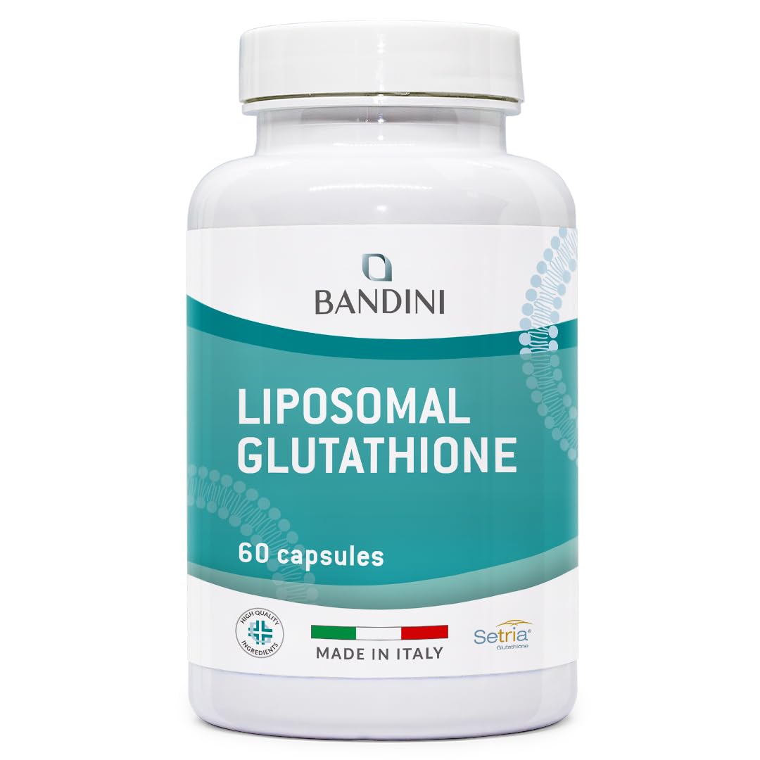 Bandini® Liposomal Glutathione Reduced | L-Glutathion Setria® - 60 capsules | Better Absorption, Antioxidant, Detox & Anti Aging for Optimal Cell Protection | Non-GMO, 100 % Vegan