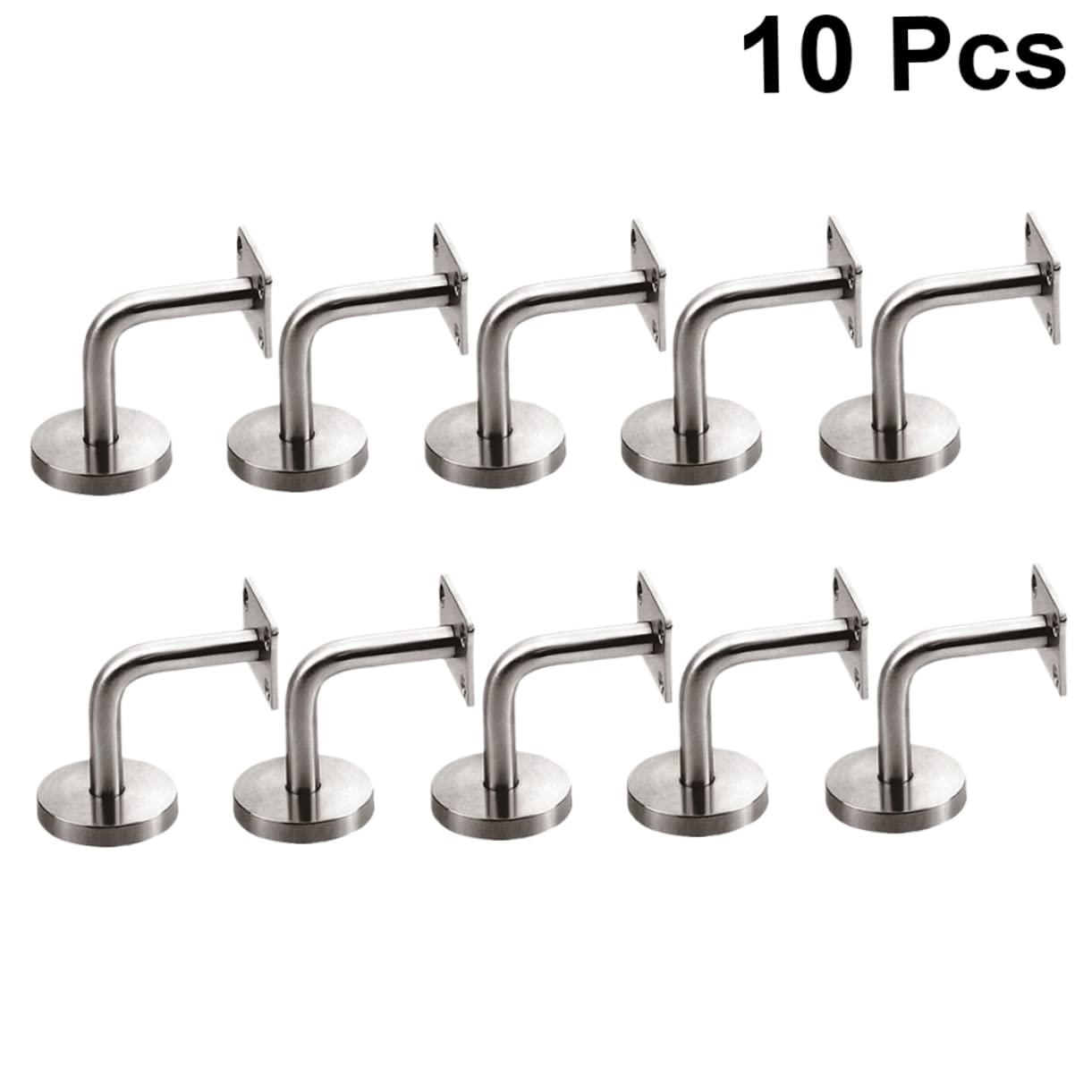 Mipcase Supporti per Corrimano in Acciaio Inox 10 Pezzi Design Elegante per Scale Interne, Migliorano la Stabilità Minimizzando Rischio di Scivolamenti in Ambienti Lavatory