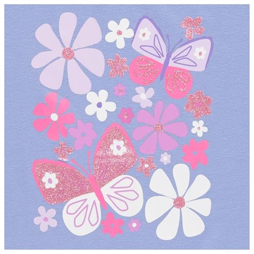 Image of BTween Girls 4 Piece Tops Fashionable Short Sleeve T-Shirt Casual Daily Shirt for Kids Assorted Colors