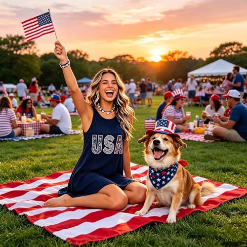 Image of Womens Sleeveless Casual Funny Patterned Holiday Dresses