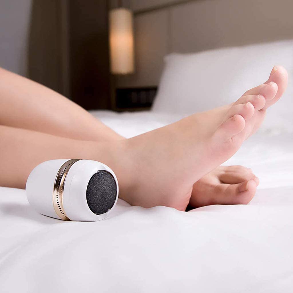 Amoladora eléctrica para pies de adsorción al vacío Potente removedor de callos para pies, Lima para pies para piel muerta Profesional, Recargable Potente removedor de piel dura para pies,A (C)