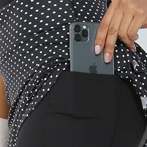 Dona Jo Women's Athletic Golf And Tennis Skort/Skirt With Pockets - Lightweight Activewear For Running, Yoga, And Gym #TOP4