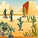 EOIVSH Desert Diorama Supplies with Cactus Kit and Model Palm Tree, Artificial Greenery Plant Cacti Decoration, Desert Diorama Project Sandbox Cake Topper Landscape Scene