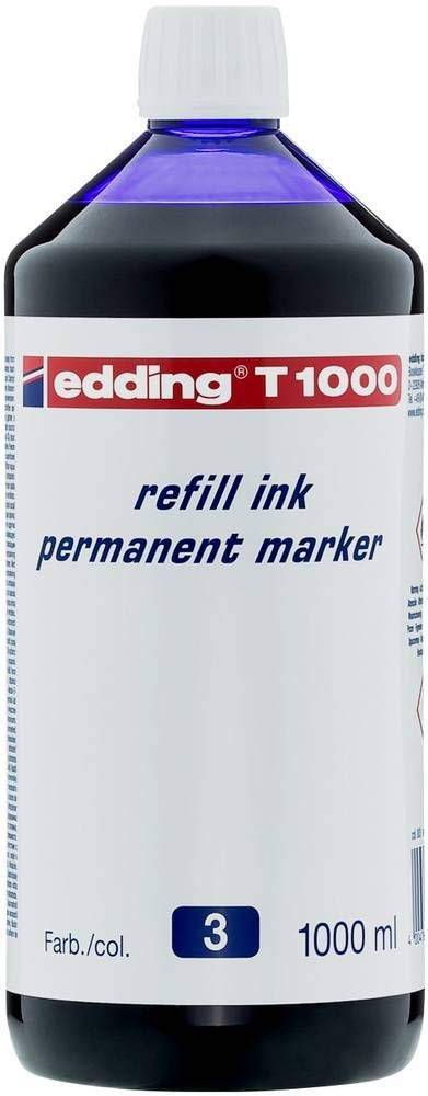edding T 1000 Refill Ink Permanent Marker Blue 4-T1000003