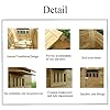 Dog-HouseDog-Houses-for-Large-Dogs-OutsideOutdoor-Dog-HouseWaterproof-and-Moisture-Proof-Wooden-ShelterVarious-Specifications-Available-Color-E1-Door-2-Windows-2-Visors-Size-XX-Large Waterproof Ventilate Dog House