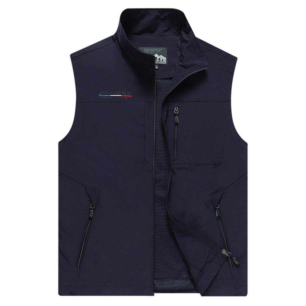 Gilet De Pêche Homme Multi-Poches Sans Manches – Séchage Ultra Rapide, Idéal Reporter, Chasse, Randonnée Et Photographie
