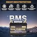 WEIZE 12V 105AH Dual Purpose LiFePO4 Lithium Battery, 1000CCA Group 31 Group 27 Starter Battery Plus Deep Cycle Performance, Built-in Smart BMS, Perfect for Automotive, Trolling Motor, Marine, RV
