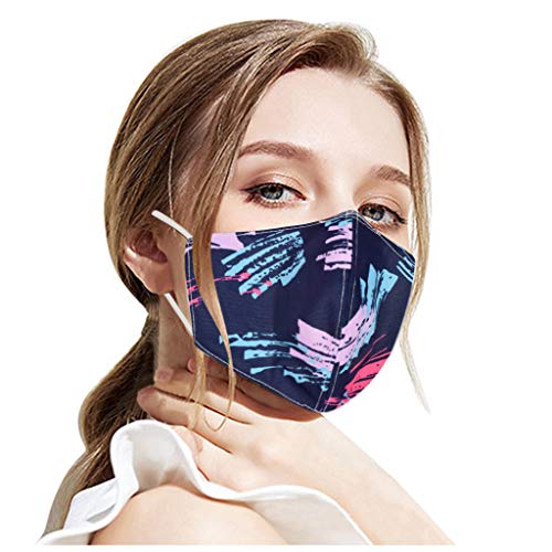 Preisvergleich Produktbild TTWOMEN Daily Multifunktionstuch Erwachsene Motorrad Winddicht Atmungsaktiv Mundschutz Blumenmuster Waschbare Halstuch Schön Outdoor Atmungsaktiv Sommerschal (H, Einheitsgröße)