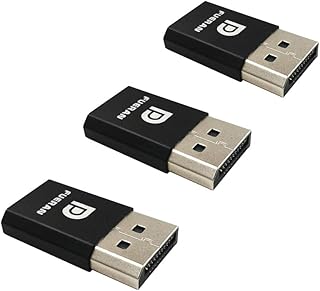 DP - DisplayPort Display Emulator EDID Emulator Plug (fit Headless 2560x1600@30Hz)-3Pack