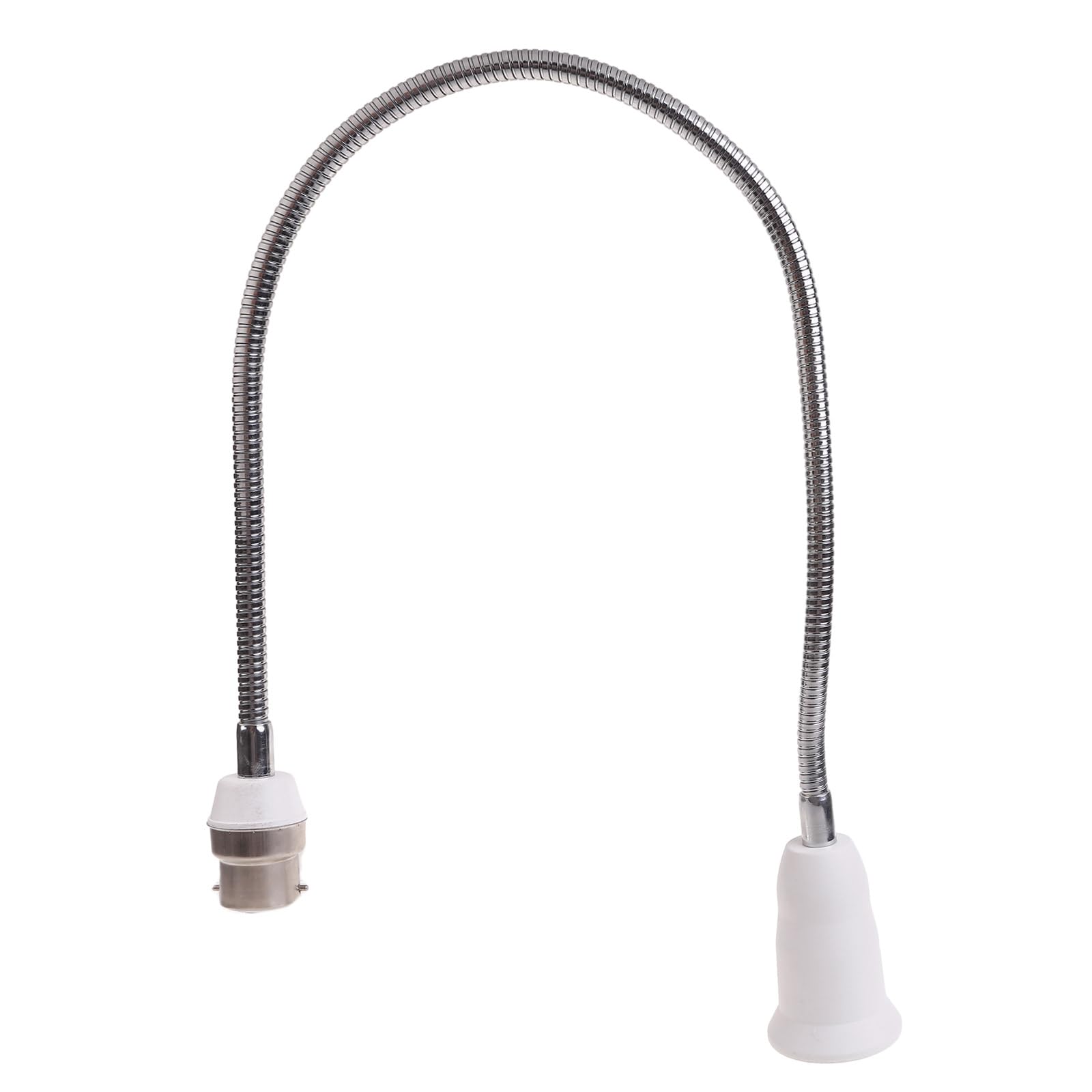 CRFFZ B22 to E27 Extender Light Holder Adapter 360° Adjustable Flame Retardant PBT Extension LED Lamp Base Bulb Socket Adapter Rotatable Light Bulb Socket