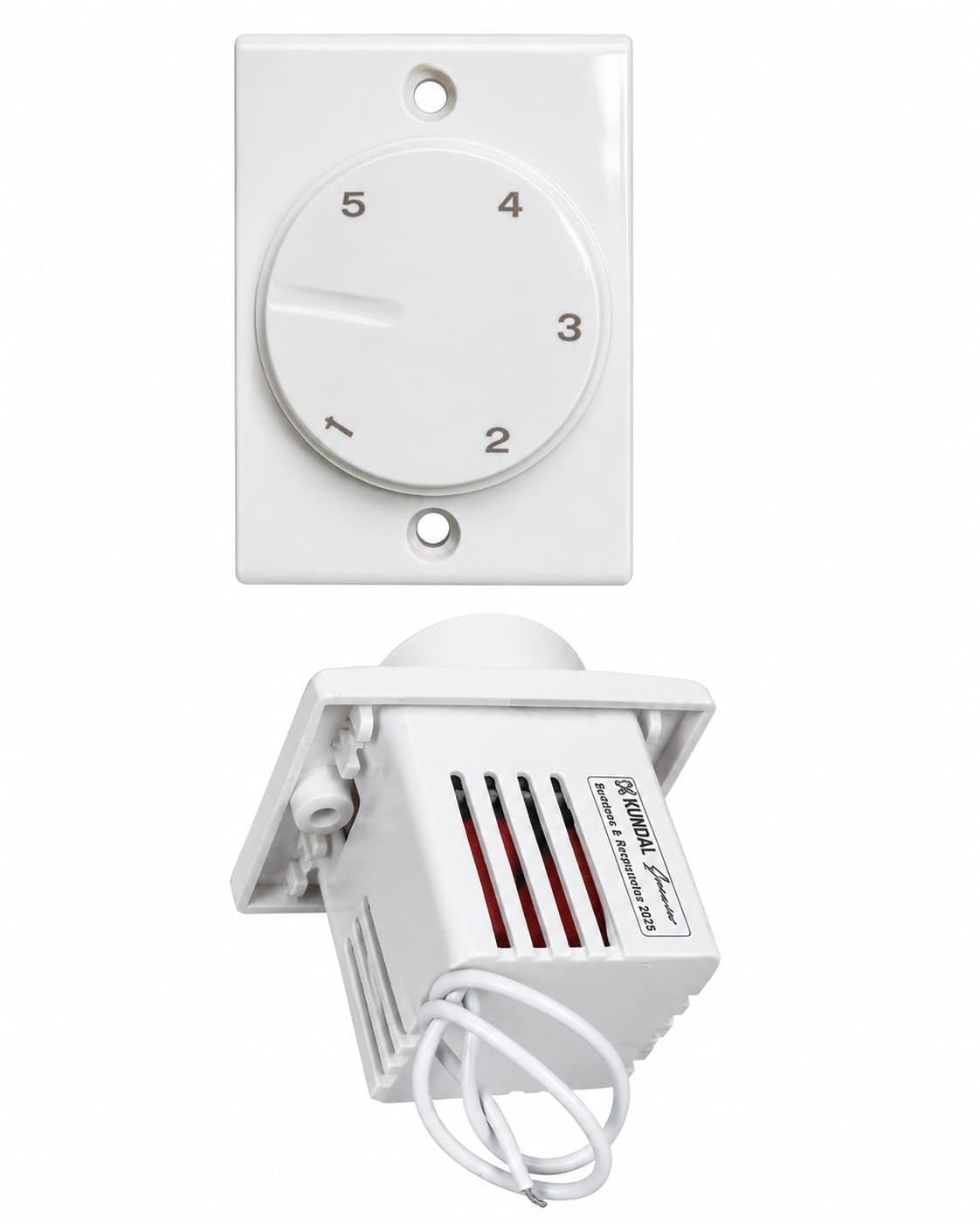 pmw - 5 Step Fan Speed Regulator | Flush Mount Wall Fan Regulator | Rotary Knob Speed Controller | 5-Speed Control Switch for Ceiling Fan | White-image-14