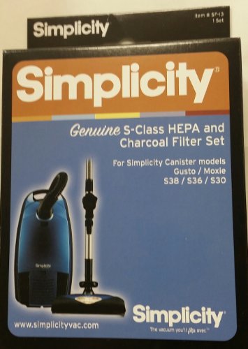 Simplicity #SF-I3 HEPA and Charcoal Filters for Gusto, Moxie, S30, S36 and S38