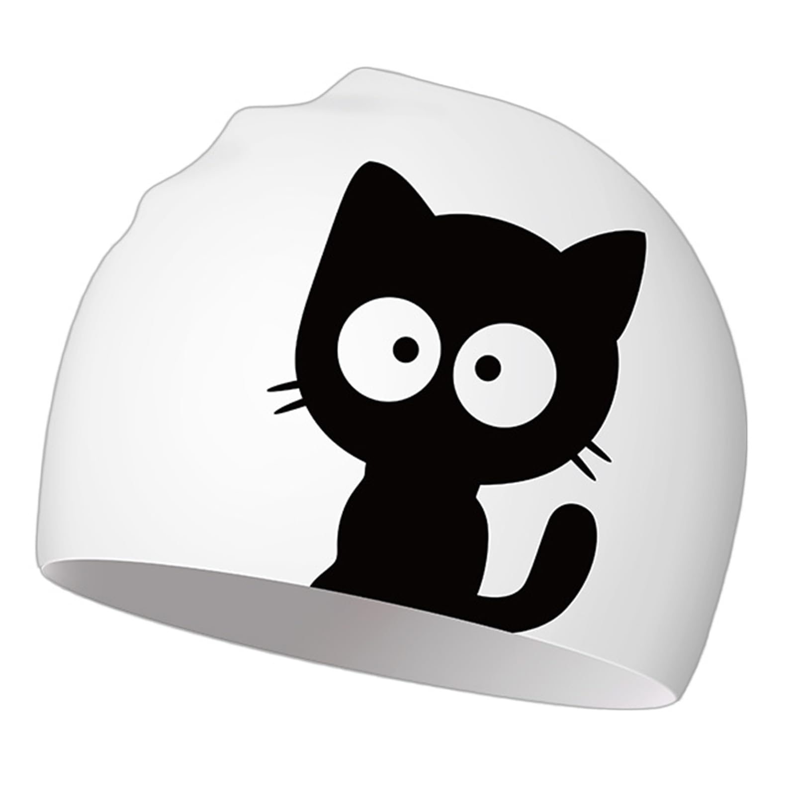 Gorro de natación de Silicona para Familia de Gatos para niños con diseño de Dibujos Animados,Impermeable, protección para los oídos,no aprieta,Bonito Gorro de natación,Ideal para Nadar — view 9