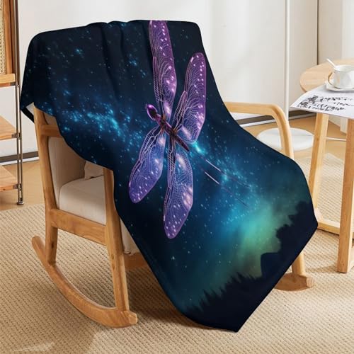 Plaid canapé couverture polaire dragonfly douce couverture lit - 8