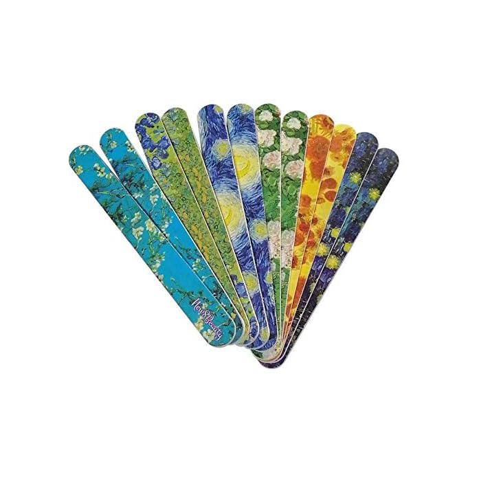 Buy New8Beauty Emery Board Famous Art 24 Pack For Manicure Pedicure 