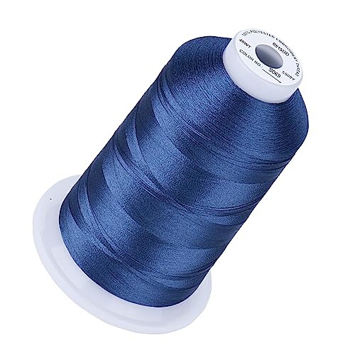 Image of Simthread Embroidery Machine Thread 5000M 40WT Polyester, Sailor Blue S069 | 5000M 40WT polyester thread feeds smoothly for home or commercial embroidery projects.
