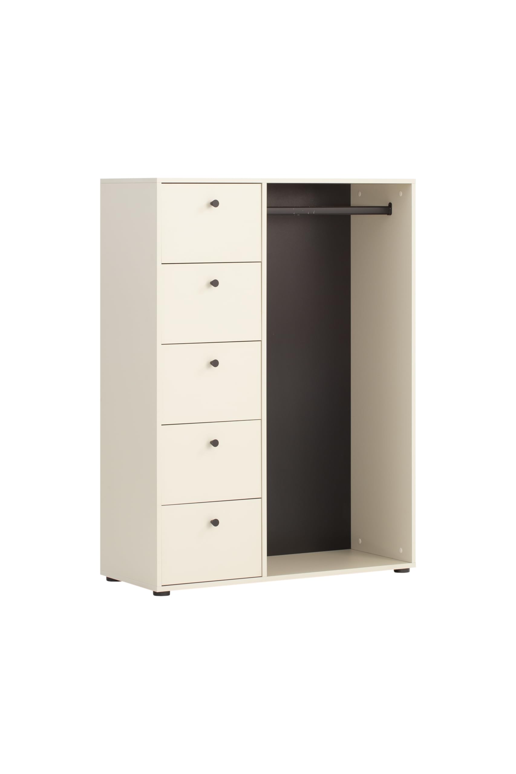 Schildmeyer Garderobenschrank Lovund 701951, cremebeige, 98 x 40 x 132 cm