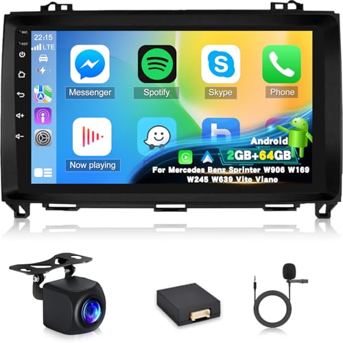 【Molteplici funzioni per una maggiore comodità】 Questa autoradio da 9 pollici supporta la radio FM/RDS, il controllo al volante, l'ingresso per la telecamera posteriore e la funzionalità split-screen. Il design plug-and-play assicura una facile installazione, mentre l'elevata compatibilità garantisce un funzionamento perfetto con i comandi originali dell'auto. Aggiornate la vostra guida con un'autoradio Android più intelligente e ricca di funzioni