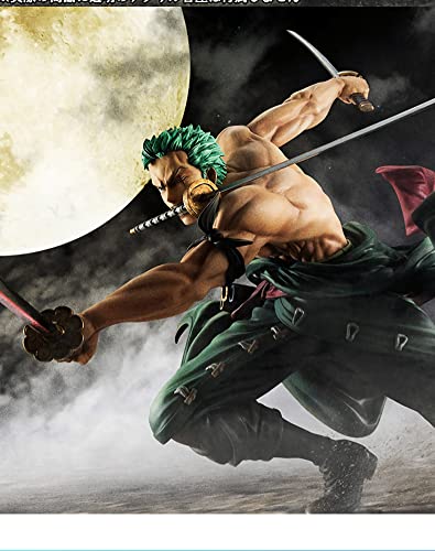 Roronoa Zoro One Piece Statue Action Figure With One Piece Bonus Cards,Realistic Character Model Decoration Ornaments,Three Swords Style Secret Technique Three Thousand Worlds Una Pieza 三千世界 ワンピース #TOP2