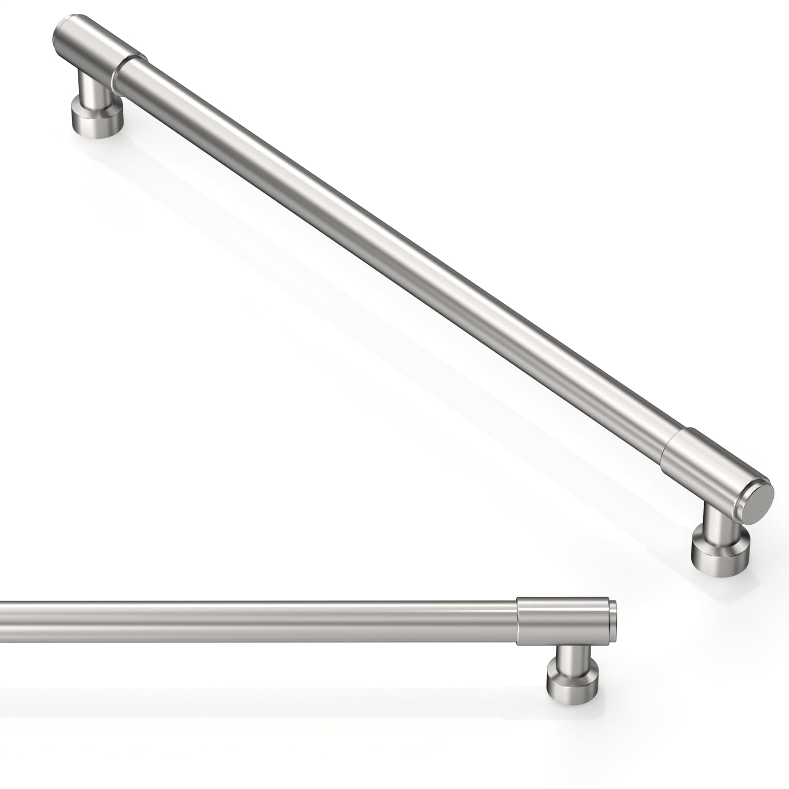 Asimerdeco 10 Pack Brushed Satin Nickel Cabinet Pulls 10 Inch(254mm) Kitchen Cabinet Handles Cabinet Hardware Drawer Pulls