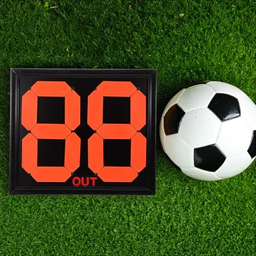 Tablero portátil para sustituciones y marcador de fútbol miniatura 7