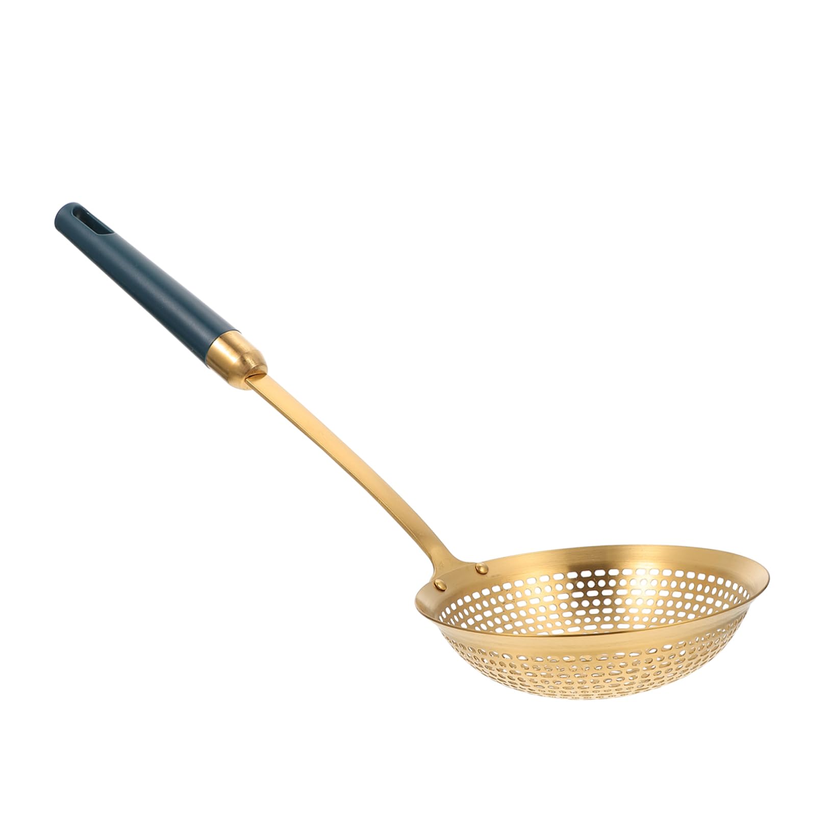 MUCKLILY 1Pc Stainless Steel Frying Skimmer Tool Premium Hot Pot Strainer with Handle and Elegant Design for Cooking for Home and Restaurant Use